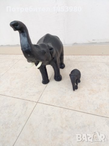 Две статуетки на слонове, снимка 6 - Антикварни и старинни предмети - 31771293
