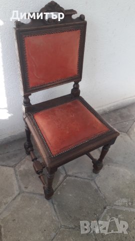 Старинен дървен стол, снимка 10 - Антикварни и старинни предмети - 37554936