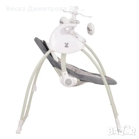 Електрическа люлка за бебе Zizito Hana - цвят мента, снимка 6 - Детски люлки - 55996752