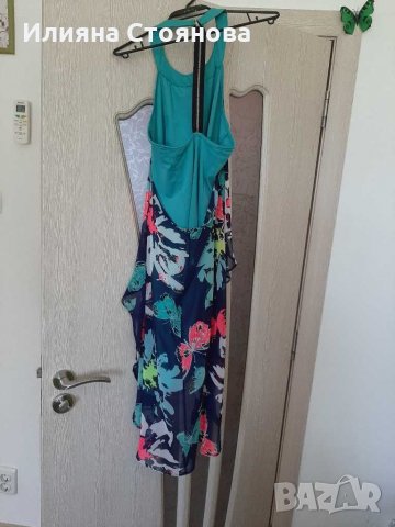 Феерична рокля пеперуда тюркоазен цвят , снимка 4 - Рокли - 29851712