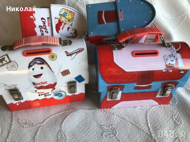 Колекционерски метални кутии - касички Kinder Choco Box Киндер (куфарчета)