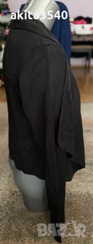 Черна асимтрична жилетка Orsay, снимка 6 - Жилетки - 35321532