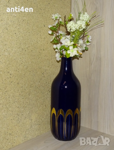 Стара Немска керамична ваза тип ШИШЕ висока 39 см.