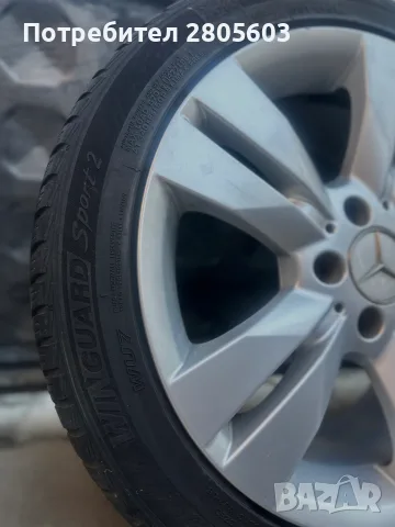 Оригинални лети джанти 17" за Mercedes с гуми Nexen 225/45 R17, снимка 2 - Гуми и джанти - 56131531