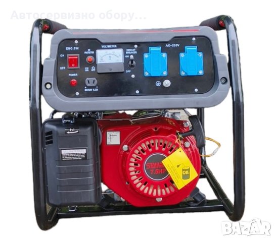 Немски четиритактов монофазен генератор за ток STAHLMAYER 3,8kW - Агрегат, снимка 2 - Генератори - 42492405