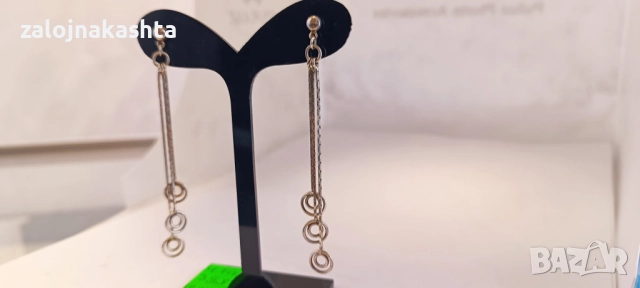 Сребърни обеци-4,70гр/925, снимка 3 - Обеци - 52934507