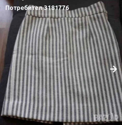 Дамска вълнена къса пола.