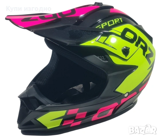 Каска Крос за мотор  (-S-) (-М-) (-XL-), снимка 3 - Спортна екипировка - 54206970