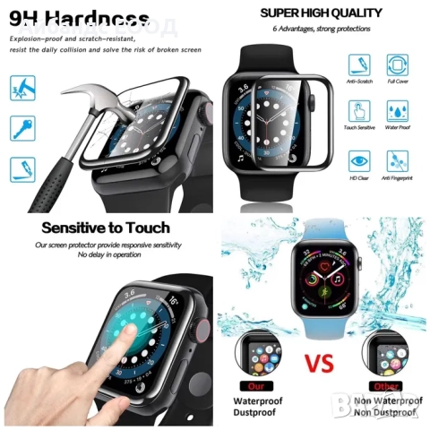 Протектор Soft Glass за Apple Watch Series 10 42 | 46 mm., снимка 6 - Други - 51434173