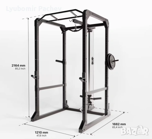 Силова клетка за клек, лег и др. POWER RACK 900