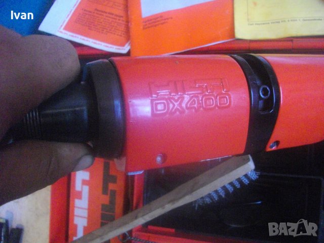 HILTI DX400 B-Пистолет Директен Монтаж В Бетон и Метални Конструкции-Комплект Аксесоари-Почти Нов, снимка 14 - Други инструменти - 42446051