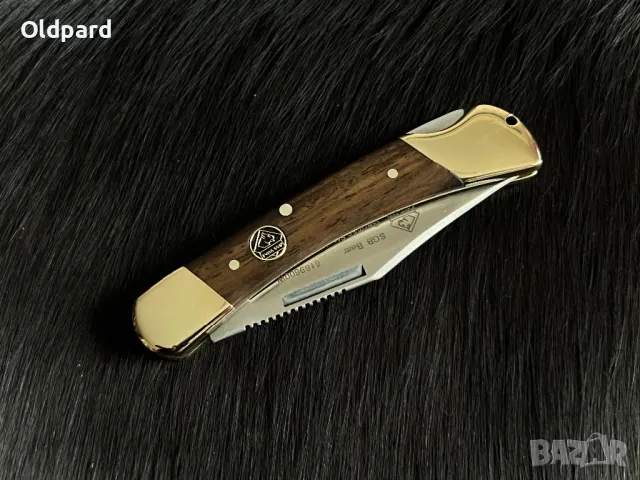 Класически ловен джобен нож PUMA SGB Bear Jacaranda (6169600W), снимка 5 - Ножове - 48836421