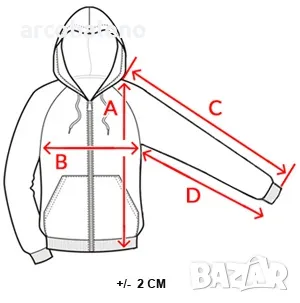 Мъжки суичър с цип и качулка, 3цвята , снимка 14 - Суичъри - 47535709