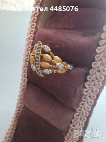 ЗЛАТЕН ДАМСКИ ПРЪСТЕН 22к., снимка 3 - Пръстени - 51028663