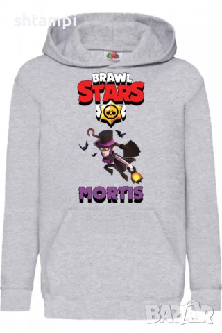 Детски Суитчър/Суитшърт Mortis 3,Brawl Stars,Игра,Подарък,Изненада,Забавление,Рожден Ден, снимка 2 - Детски анцузи и суичери - 38315373