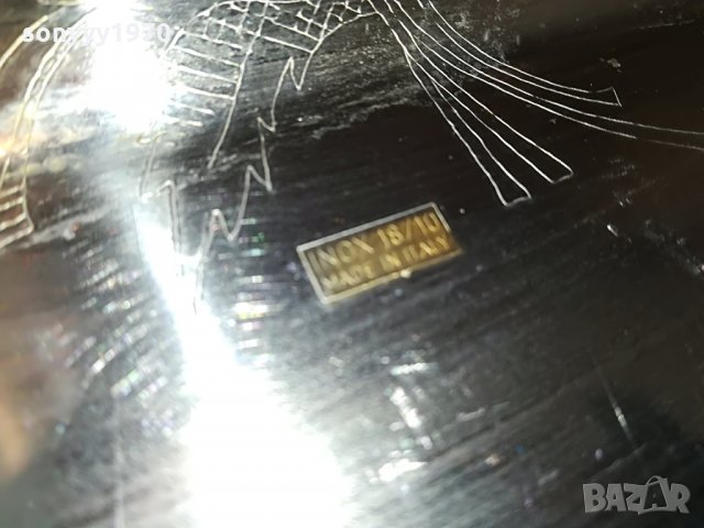 made in italy-inox 18/10 gold-внос швеицария 42х24х4см, снимка 5 - Колекции - 29952312