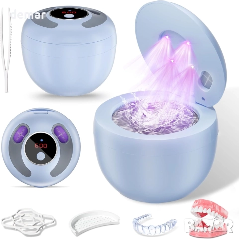 Ултразвуков почистващ апарат за протези, TechKen 45khz с UV светлина