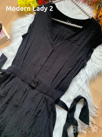 Къс черен гащеризон, снимка 2 - Гащеризони - 50867291