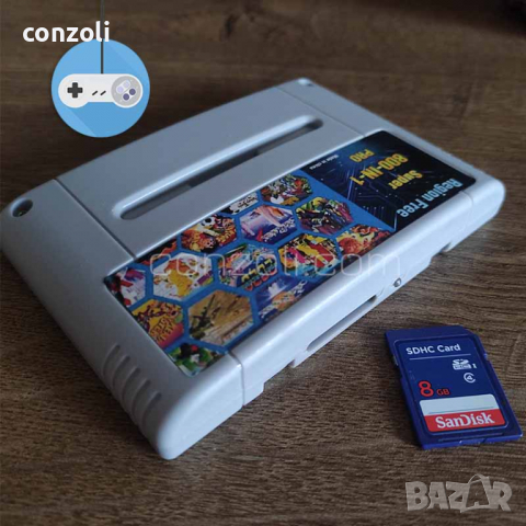 Everdrive дискета с 2GB SD карта и 800 SNES игри за Super Nintendo конзола, снимка 4 - Игри за Nintendo - 36501324