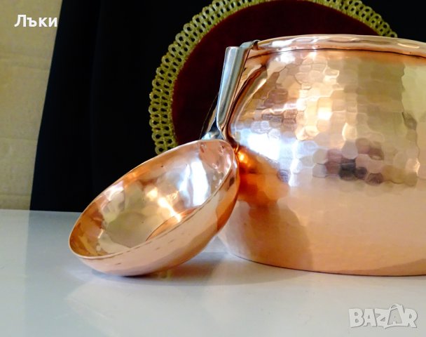 Меден черпак ръчно кован. , снимка 9 - Антикварни и старинни предмети - 36914776