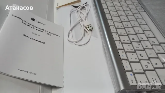 iClever IC-BK10 Bluetooth 5.1 клавиатура - 24€, снимка 2 - Клавиатури и мишки - 55838651