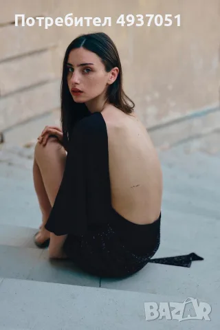 Zara черна рокля, снимка 3 - Рокли - 55992297