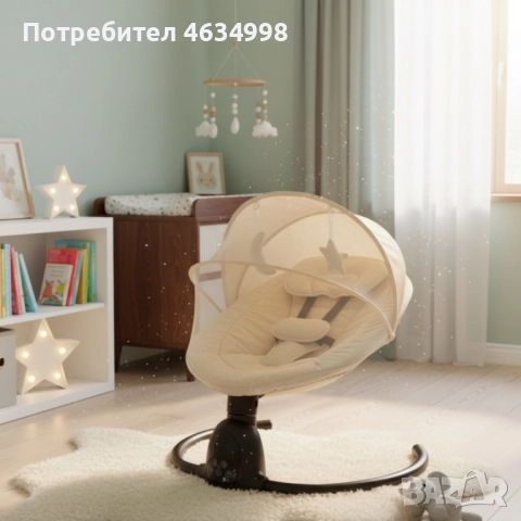 Интелигентен бебешки шезлонг с Bluetooth, снимка 5 - Детски шезлонги - 52223535