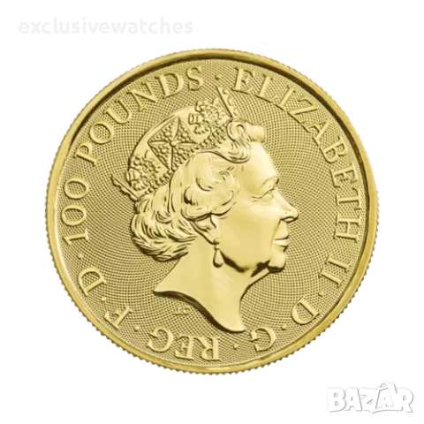 1 oz Златна Монета Кралски Зверове Белият Лъв от Мортимър 2020 , снимка 2 - Нумизматика и бонистика - 52153466