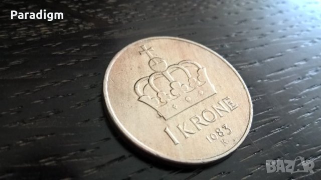Mонета - Норвегия - 1 крона | 1983г.