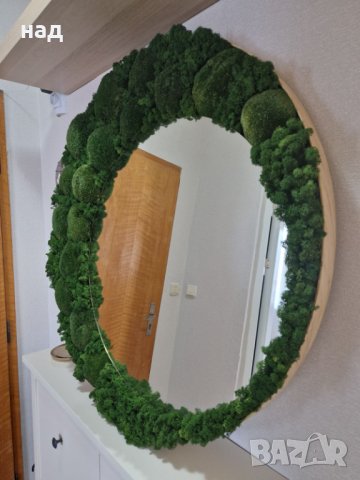 Огледало със скандинавски мъх, снимка 3 - Пана - 39808624