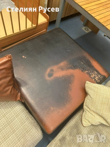 0907 разтегателен ъглов холов Диван / канапе с ракла и функция сън 310/270см         смр -цена170лв , снимка 5 - Дивани и мека мебел - 51733697