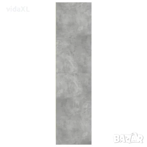 vidaXL Гардероб, бетоново сив, 50x50x200 см, инженерно дърво, снимка 5 - Гардероби - 56147055