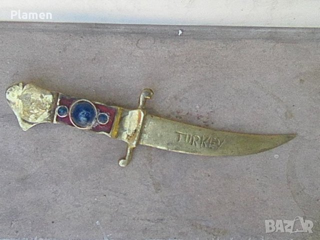 Турски нож ханджар ятаган сувенир, снимка 4 - Други ценни предмети - 36958662