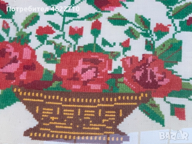 стара картина български гоблен , снимка 5 - Картини - 52424729