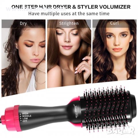 Eлектричнa четка за сушење и фенирање на коса ONE STEP, снимка 7 - Маши за коса - 30562844