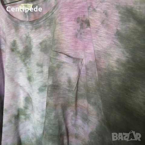 кроп тениска tie dye на Zara, снимка 4 - Тениски - 29508073