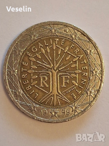 1 и 2 Евро- Франция, снимка 3 - Нумизматика и бонистика - 54069883