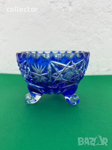 Кристална "БОХЕМСКА" - купа / захарница. №7601