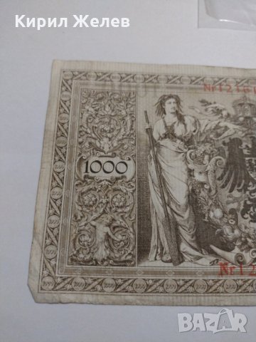 Райх банкнота - Германия - 1000 марки / 1910 година - 17995, снимка 9 - Нумизматика и бонистика - 31029694