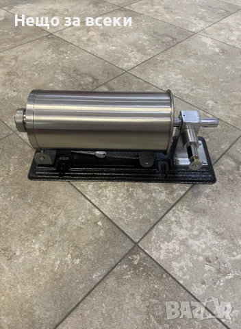 Пълначка за месо хоризонтална 4л с метална стойка, снимка 3 - Месомелачки - 51940573