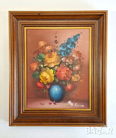 Две винтидж картини с натюрморт, снимка 2 - Картини - 54000918