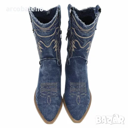Дамски западни и байкърски ботуши, 3цвята , снимка 5 - Дамски ботуши - 49235067