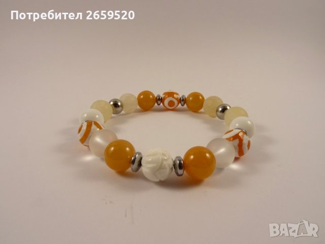 Дамска гривна от естествени камъни, снимка 2 - Гривни - 39576841