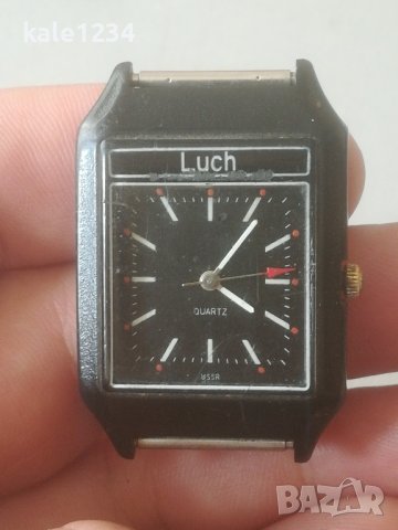 Часовник Luch. Quartz. USSR. Vintage watch. Ретро модел. Рядък 