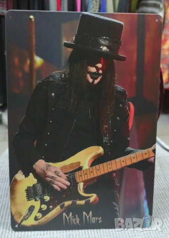 Mick Mars-метална табела (плакет)