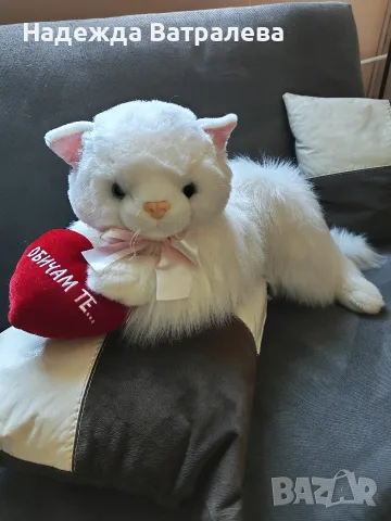 Огромно плюшено коте