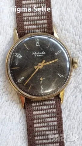Vintage часовник Raketa позлатен СССР 1960 