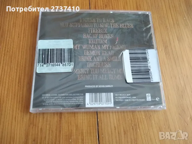 EUROPE - BAG OF BONES 8.50 оригинален диск, снимка 2 - CD дискове - 55971691