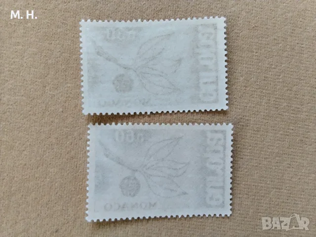Пощенски марки Монако 1962, снимка 2 - Филателия - 56055113