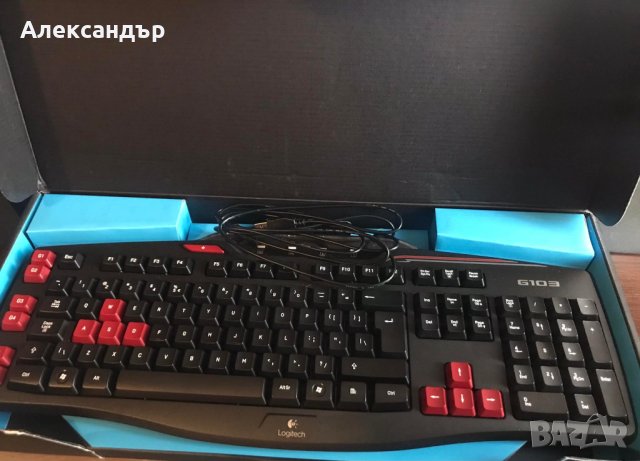 Клавиатура Logitech G103 (920-005206) Gaming Keyboard, черна, снимка 1 - Клавиатури и мишки - 37751311